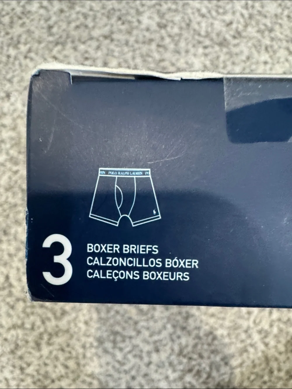 Polo by Ralph Lauren Black & Navy Boxer Brief 3-Pack with Yellow Trim